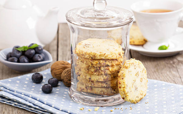 This jpeg image - Background with Cookies and Blueberries, is available for free download