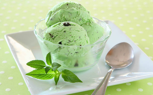 This jpeg image - Background with Mint Ice cream, is available for free download