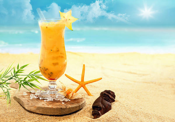 This jpeg image - Beach Cocktail Background, is available for free download