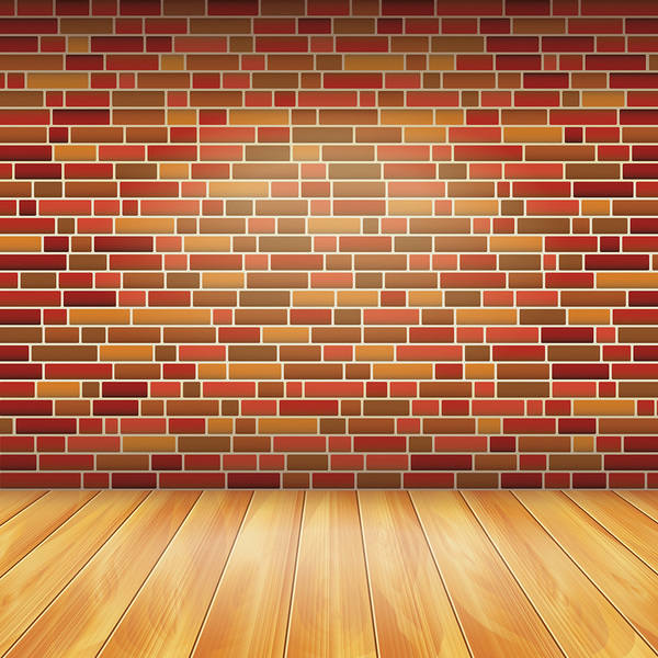 This jpeg image - Brick Wall and Wooden Floor Bacground, is available for free download
