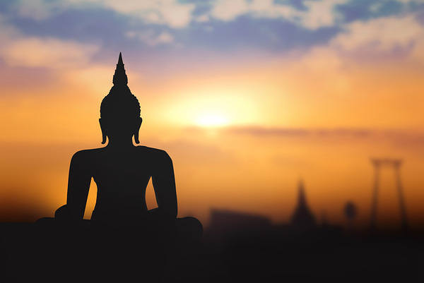 This jpeg image - Buddha Sunrise Background, is available for free download