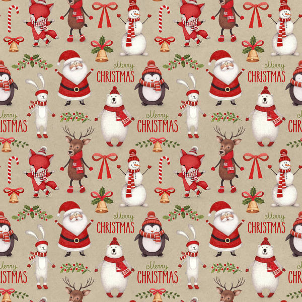 This jpeg image - Cartoon Christmas Background, is available for free download