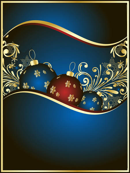 This jpeg image - Christmas Background Blue and Gold, is available for free download
