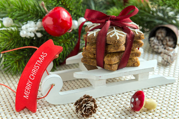 This jpeg image - Christmas Background with Cookies, is available for free download