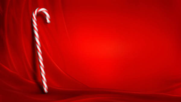 This jpeg image - Christmas Red Background with Candy Cane, is available for free download
