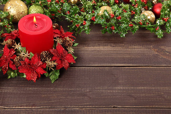 This jpeg image - Christmas Red Candle Background, is available for free download