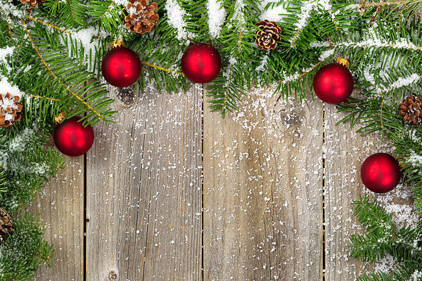 This jpeg image - Christmas Wooden Large Background with Ornaments, is available for free download