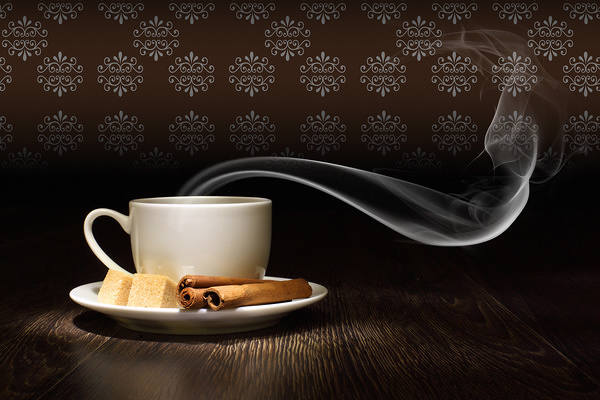 This jpeg image - Cup of Coffee Cinnamon and Brown Sugar Background, is available for free download