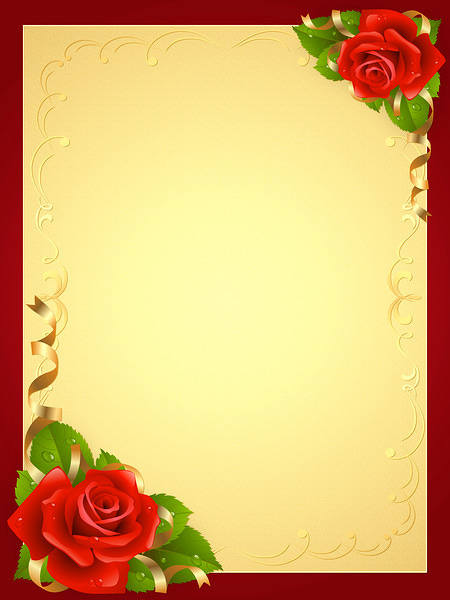 This jpeg image - Cute Background with Roses, is available for free download