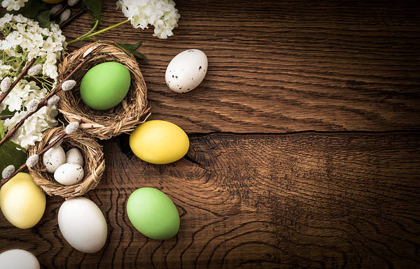 This jpeg image - Easter Wooden Background, is available for free download