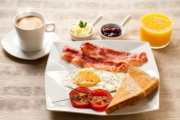 This jpeg image - English Breakfast with Bacon Background, is available for free download