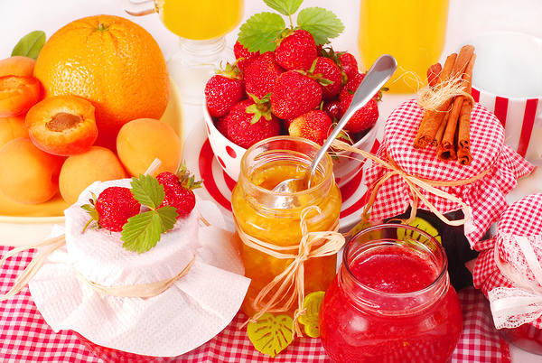 This jpeg image - Fruits and Jam Background, is available for free download
