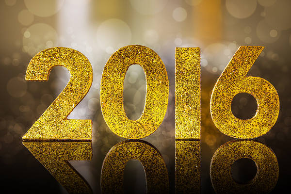 This jpeg image - Gold 2016 Background, is available for free download