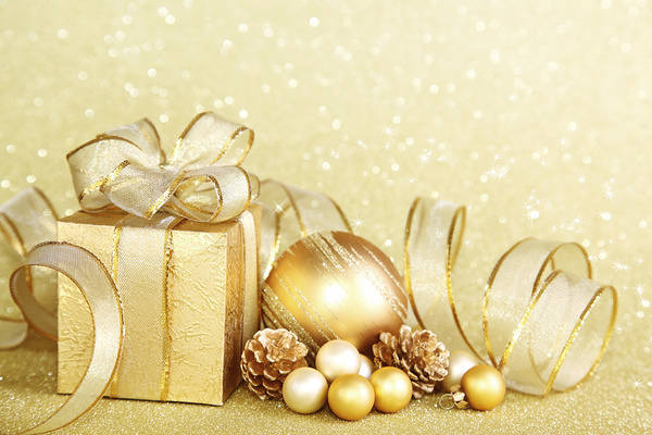 This jpeg image - Gold Christmas Background, is available for free download