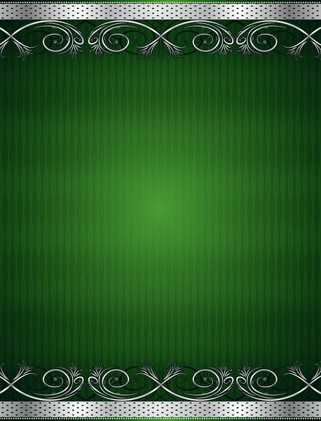 This jpeg image - Green and Silver Deco Background, is available for free download