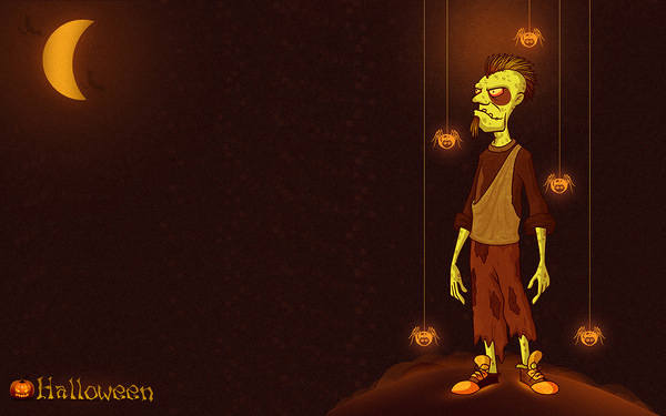 This jpeg image - Halloween Zombie Background, is available for free download