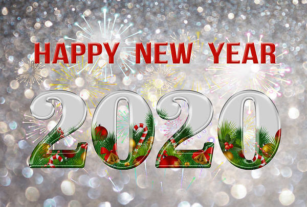This jpeg image - Happy New Year 2020 Background, is available for free download