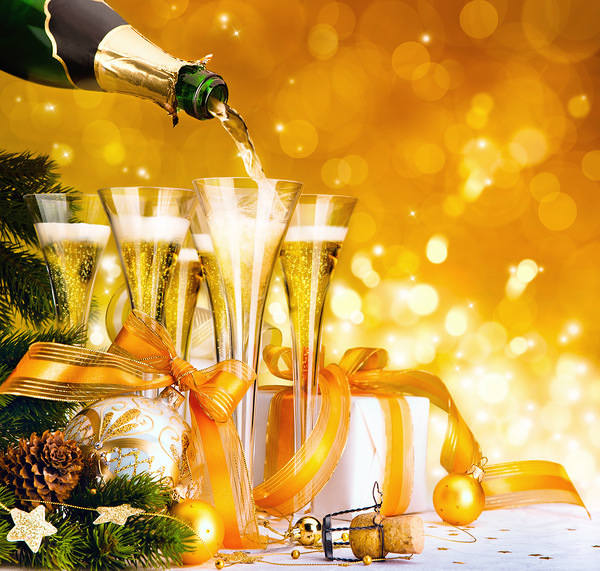 This jpeg image - Holidays Champagne Glasses Background, is available for free download
