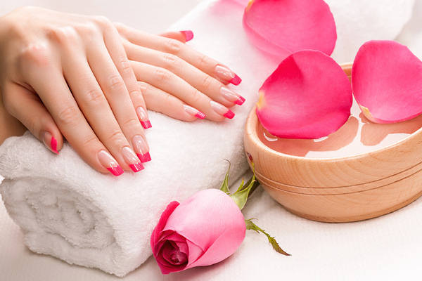 This jpeg image - Manicure with Rose Background, is available for free download