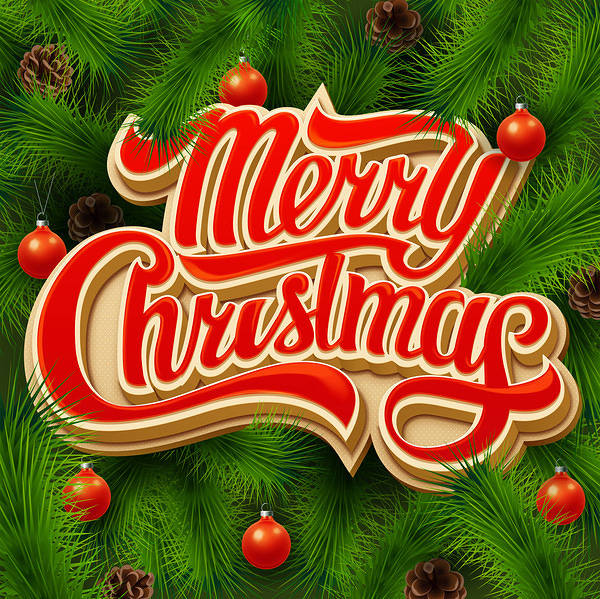 This jpeg image - Merry Christmas Pine Background, is available for free download