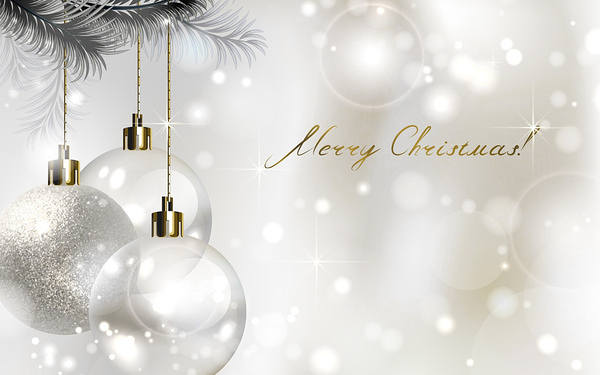 This jpeg image - Merry Christmas Silver Background, is available for free download