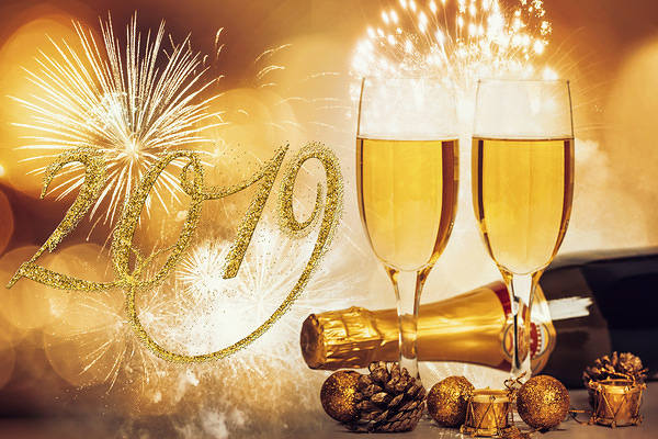 This jpeg image - New Year 2019 Background, is available for free download