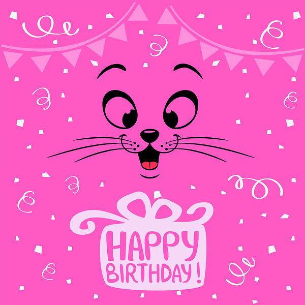 This jpeg image - Pink Happy Birthday Background, is available for free download