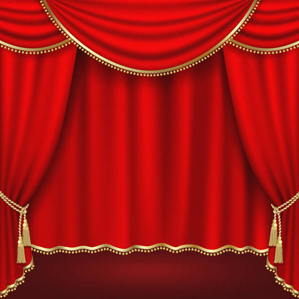 This jpeg image - Red Curtains Background, is available for free download