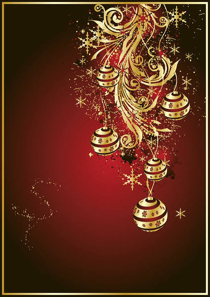 This jpeg image - Red Gold Christmas Background, is available for free download