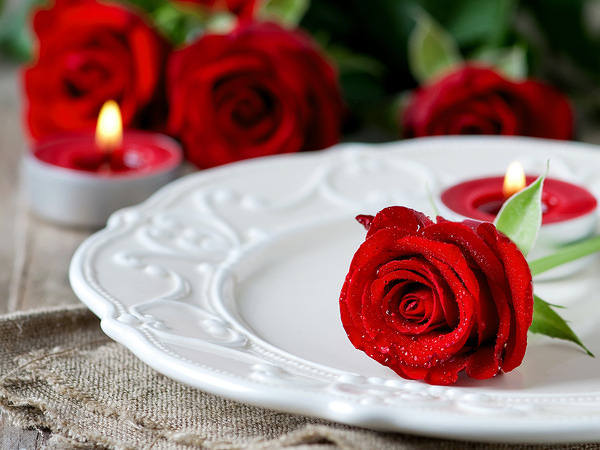 This jpeg image - Romantic Dinner Background, is available for free download