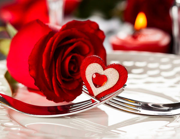 This jpeg image - Romantic Dinner Background with Roses, is available for free download