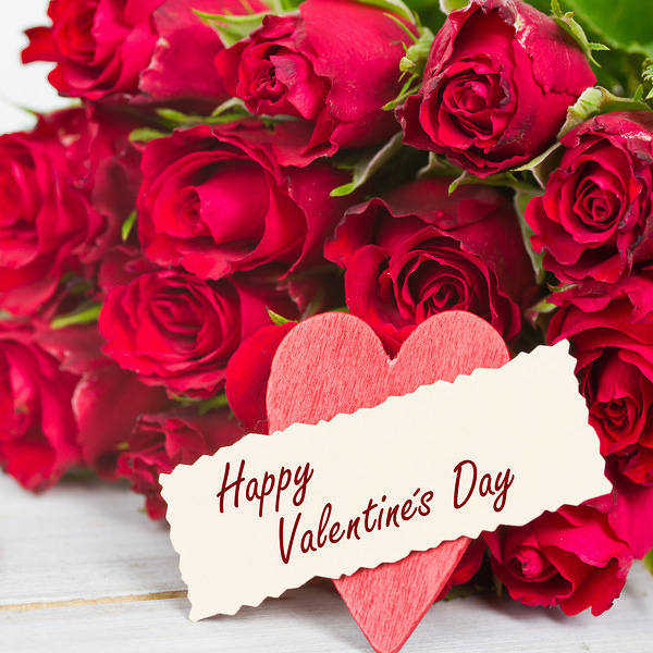 This jpeg image - Roses Happy Valentine's Day Background, is available for free download