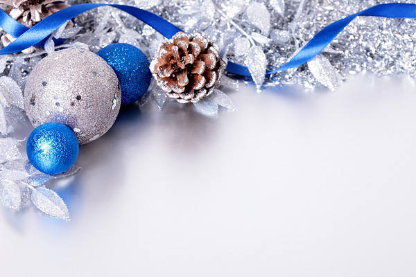 This jpeg image - Silver and Blue Christmas Background, is available for free download