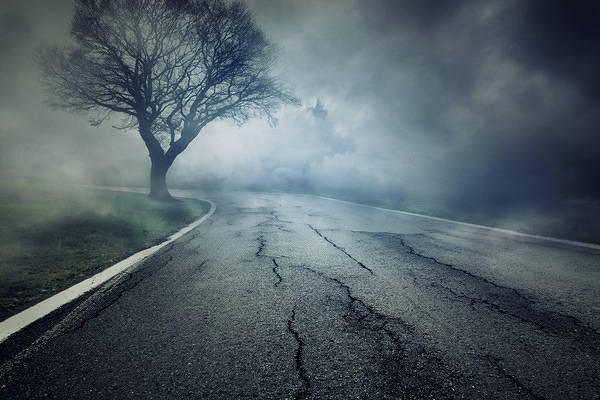 This jpeg image - Spooky Highway Background, is available for free download