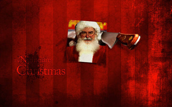 This jpeg image - The Nightmare for Christmas with Santa Background, is available for free download