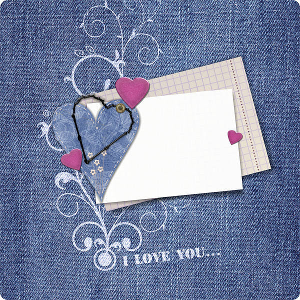 This jpeg image - Valentines Jeans Background, is available for free download