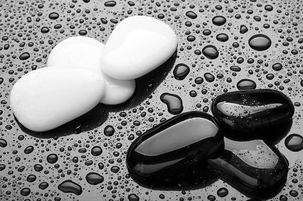 This jpeg image - White and Black Spa Stones Background, is available for free download