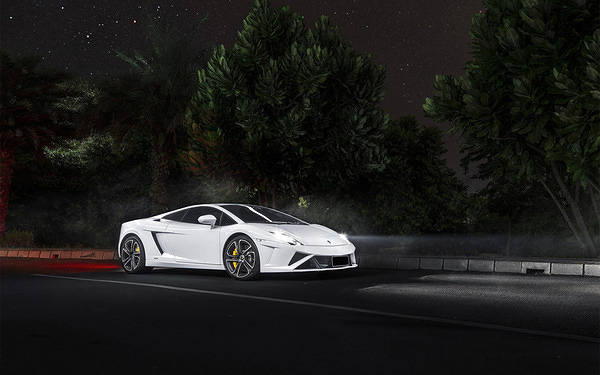This jpeg image - White Lamborghini Wallpaper, is available for free download