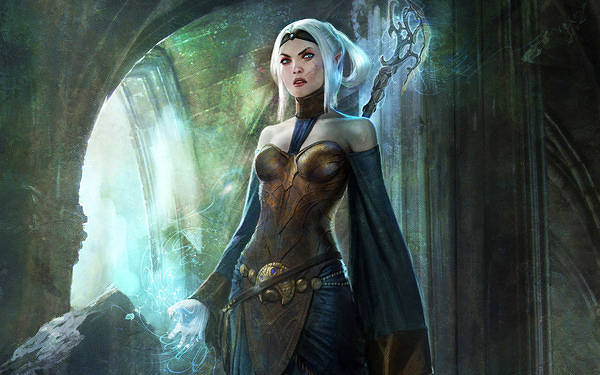 This jpeg image - Fantasy Elf Warrior Wallpaper, is available for free download