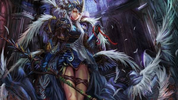 This jpeg image - Valkyrie Fantasy Wallpaper, is available for free download