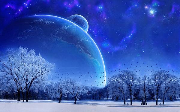 This jpeg image - blue winter, is available for free download