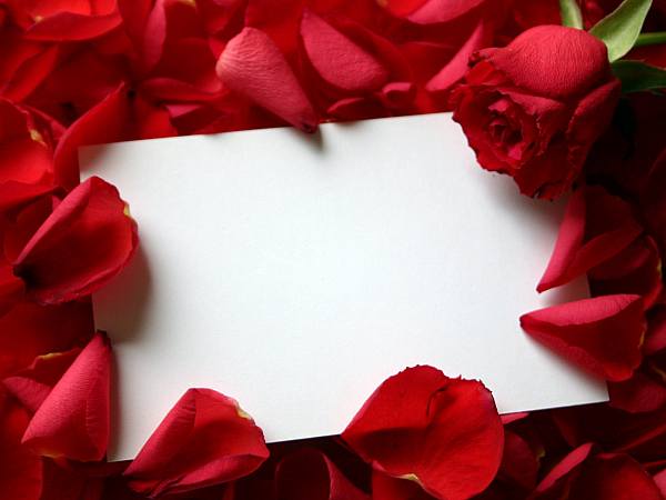 This jpeg image - roses and letter, is available for free download
