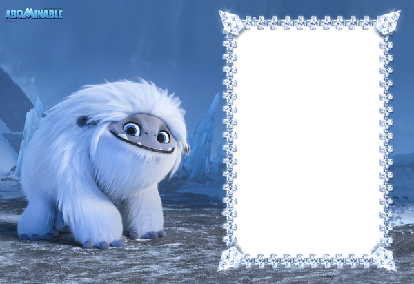 This png image - Abominable PNG Photo Frame, is available for free download