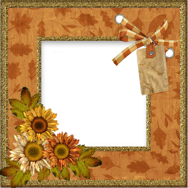 Autumn PNG Photo Frame | Gallery Yopriceville - High-Quality Images and