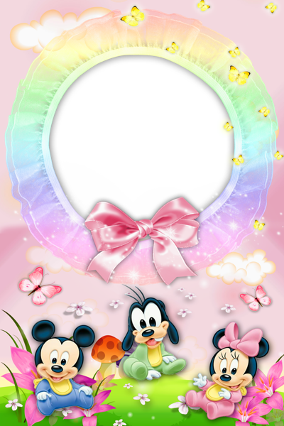 This png image - Baby Frame with Mickey Mouse, is available for free download