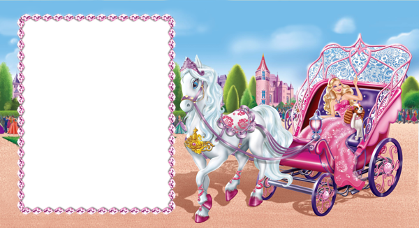 This png image - Barbie Cute Transparent Photo Frame, is available for free download