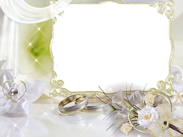 This png image - Beautiful Soft Wedding Transparent Frame, is available for free download