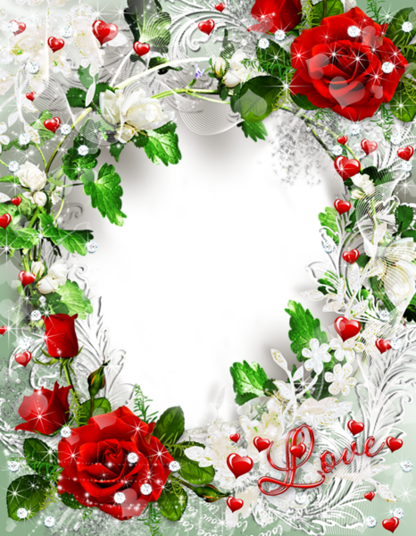 This png image - Beautiful Transparent Rose Photo Frame Love, is available for free download