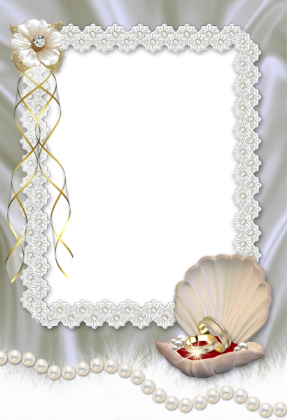 This png image - Beautiful Wedding Transparent Photo Frame, is available for free download