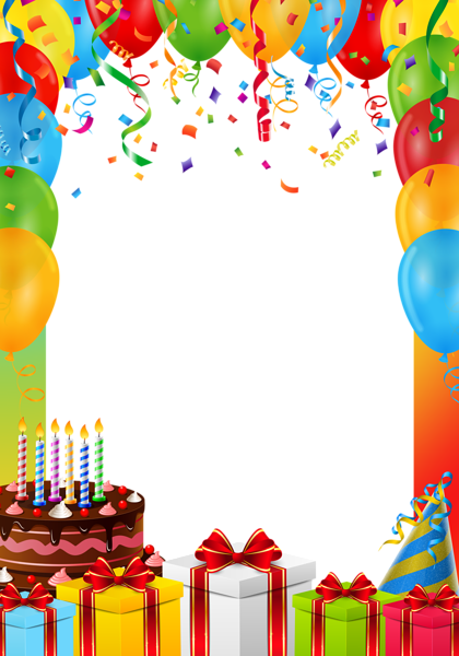This png image - Birthday Frame PNG Transparent Image, is available for free download
